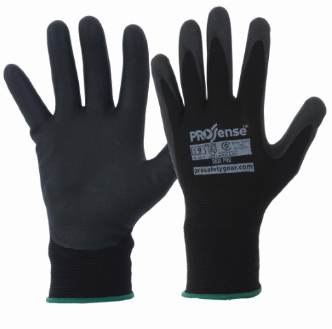 PRO GLOVE DEXI PRO THIN NITRILE COATED LARGE